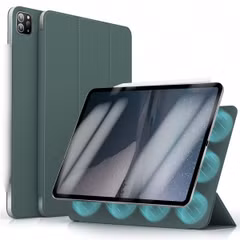 imoshion Magnetic etui de téléphone portefeuille Apple iPad Pro 11 (2025) M5 / (2024) M4 - Vert foncé