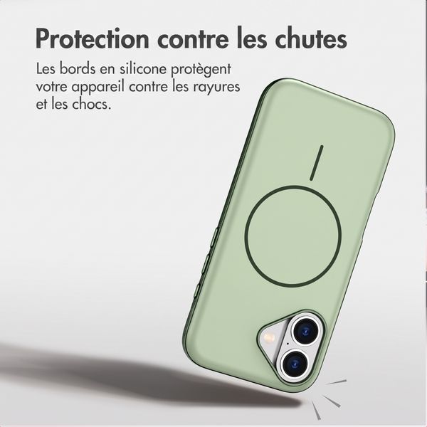 imoshion Coque arrière Color avec Thin MagSafe Ring Apple iPhone 17 - Vert foncé