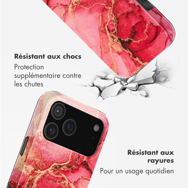 Selencia Coque arrière Vivid avec MagSafe Apple iPhone 17 Pro Max - Rosy Marble
