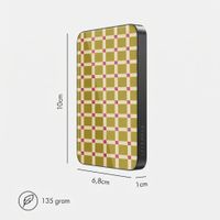 Selencia Powerbank Vivid 5 000 mAh - MagSafe et Qi - Black / Check This Olive