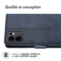 imoshion Étui de télephone portefeuille de luxe Oppo Reno 13 - Bleu foncé