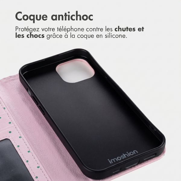 imoshion Étui de télephone portefeuille Design Apple iPhone 14 - Happy Dots