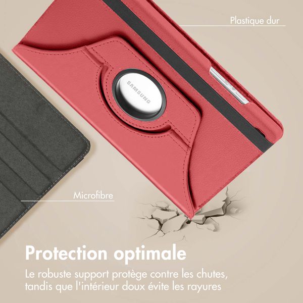 imoshion Coque tablette rotatif à 360° Samsung Galaxy Tab A11 / A9 8.7 pouces - Rouge
