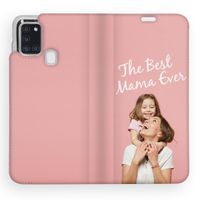 Concevez votre propre housse portefeuille Samsung Galaxy A21s - Blanc