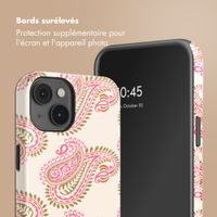 Selencia Coque arrière Vivid avec MagSafe Apple iPhone 14 - Paisley Blush