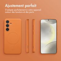 imoshion Coque Couleur avec MagSafe Samsung Galaxy S24 - Orange