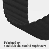 imoshion Bracelet magnétique en cuir synthétique Apple Watch | 44/45/46/49 mm - Noir
