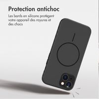 imoshion Coque arrière Color avec Thin MagSafe Ring Apple iPhone 14 / 13 - Noir