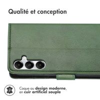 imoshion Étui de télephone portefeuille de luxe Samsung Galaxy A35 - Vert