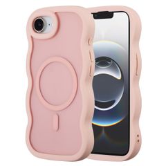 Selencia Coque arrière Wavy avec MagSafe Apple iPhone 17e / 16e - Soft Pink