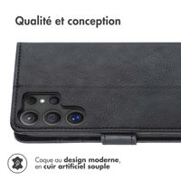 imoshion Étui de télephone portefeuille de luxe Samsung Galaxy S25 Ultra - Noir