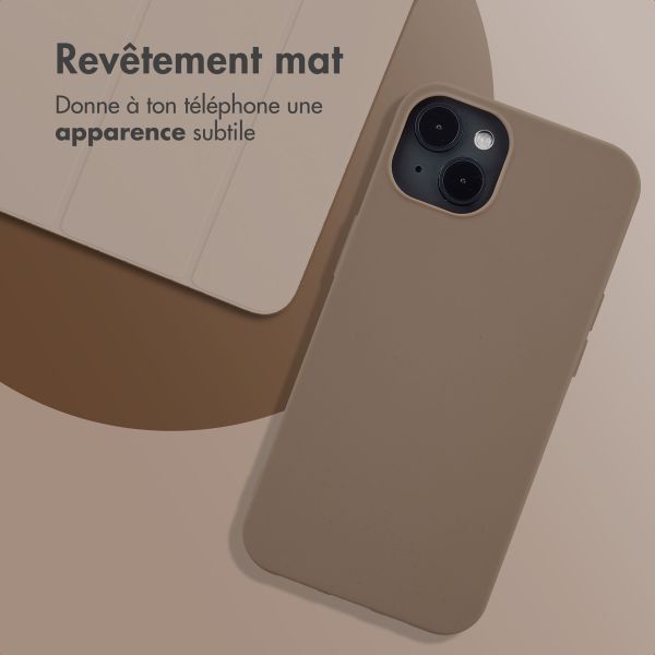 imoshion Coque Couleur Apple iPhone 13 - Marron