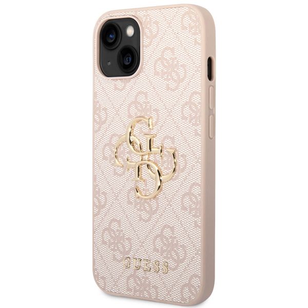 Guess Coque 4G Metal Logo Backcover Apple iPhone 14 - Rose