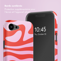 Selencia Coque arrière Vivid avec MagSafe Apple iPhone 17e / 16e - Dream Swirl Pink