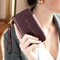 Selencia Etui portefeuille serpent amovible 2-en-1 Llyr Samsung Galaxy S20 Plus - Rouge foncé