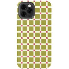Selencia Coque arrière Vivid Apple iPhone 12 - Check This Olive