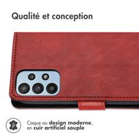 imoshion Étui de télephone portefeuille de luxe Samsung Galaxy A23 (5G) - Rouge