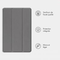 imoshion Coque tablette Trifold Samsung Galaxy Tab A11 Plus - Gris
