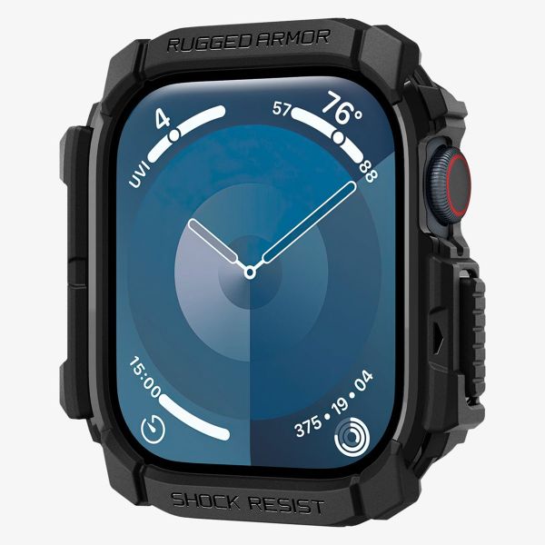 Spigen Coque Rugged Armor™ Apple Watch 10 / 11 - 42 mm - Matte Black