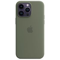 Apple Coque en silicone MagSafe Apple iPhone 14 Pro Max - Olive