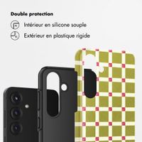 Selencia Coque arrière Vivid Samsung Galaxy S25 - Check This Olive