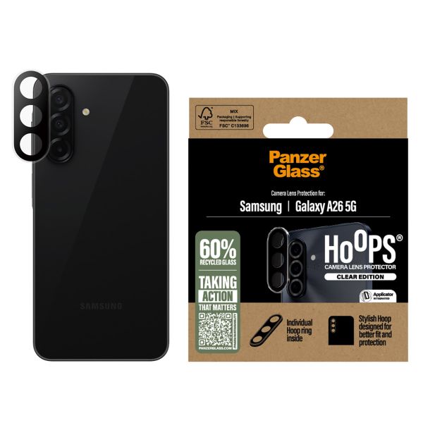 PanzerGlass Protection Caméra Hoops Optic Rings Samsung Galaxy A26 - Transparent