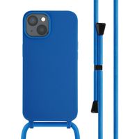 imoshion Coque en silicone avec cordon Apple iPhone 14 - Bleu