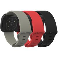 imoshion Bracelet silicone multipack Fitbit Versa 4 / 3 / Sense (2) - Noir / Gris