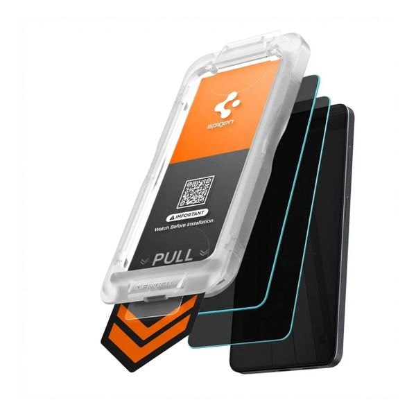 Spigen Protection d'écran en verre trempé GLAStR Privacy Applicator - lot de 2 Samsung Galaxy S26