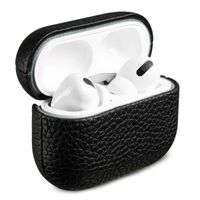 Accezz Coque en cuir véritable  Apple Airpods Pro - Noir