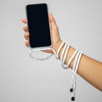 imoshion Coque arrière transparente avec cordon Apple iPhone 11 - Blanc Argent