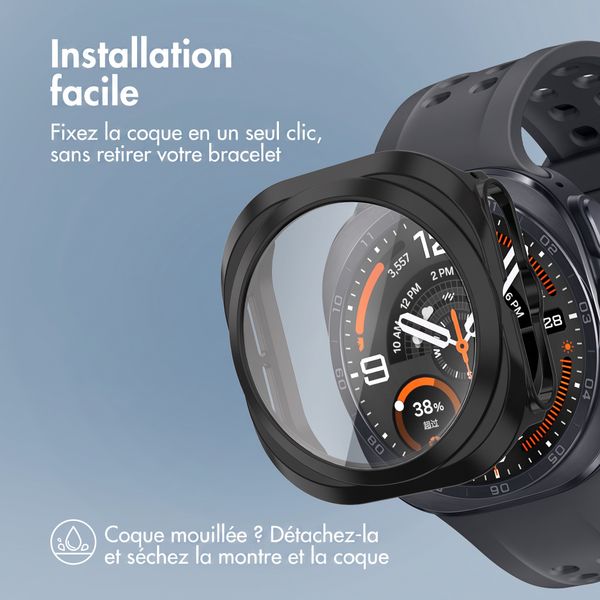 imoshion Coque rigide à couverture complète Samsung Galaxy Watch Ultra 2 (2026) - Noir