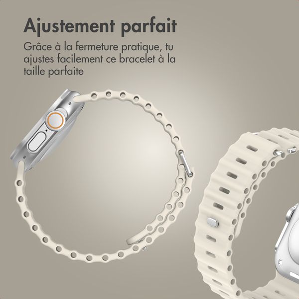 Accezz Bracelet Ocean Apple Watch | 44/45/46/49 mm - Lumière stellaire