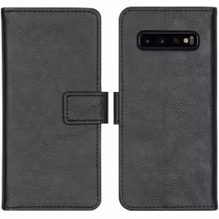 imoshion Étui de télephone portefeuille de luxe Samsung Galaxy S10 - Noir