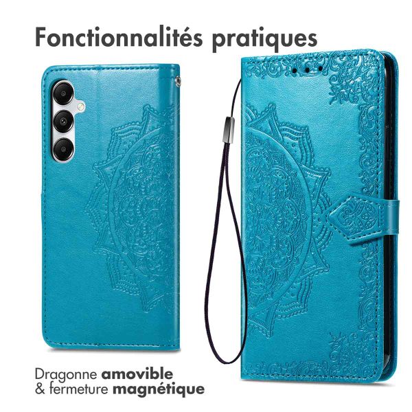 imoshion Etui de télephone Mandala Samsung Galaxy A35 - Turquoise
