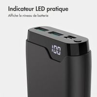 imoshion Batterie externe 20 000 mAh - Chargeur rapide 22,5 W - USB-C / USB-A - Noir