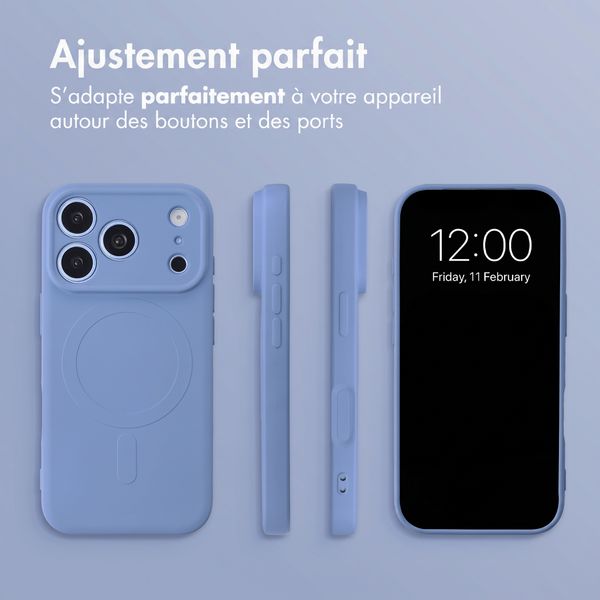 imoshion Coque Couleur avec MagSafe Apple iPhone 18 Pro / 17 Pro - Bleu
