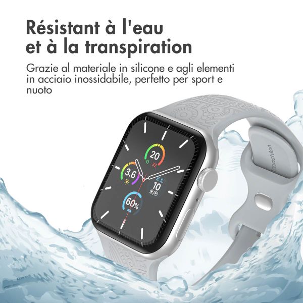 imoshion Bracelet en silicone Mandala Apple Watch | 38/40/41/42 mm - Gris