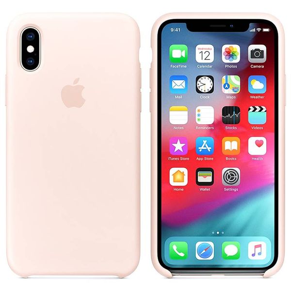 Apple Coque en silicone Apple iPhone X / Xs - Pink Sand