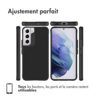 imoshion Rugged Hybrid Carbon Case Samsung Galaxy S22 - Noir