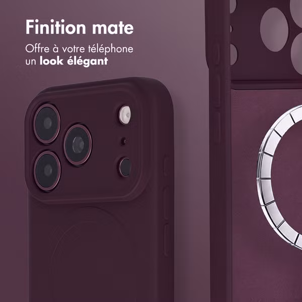 imoshion Coque Couleur avec MagSafe Apple iPhone 18 Pro / 17 Pro - Bordeaux