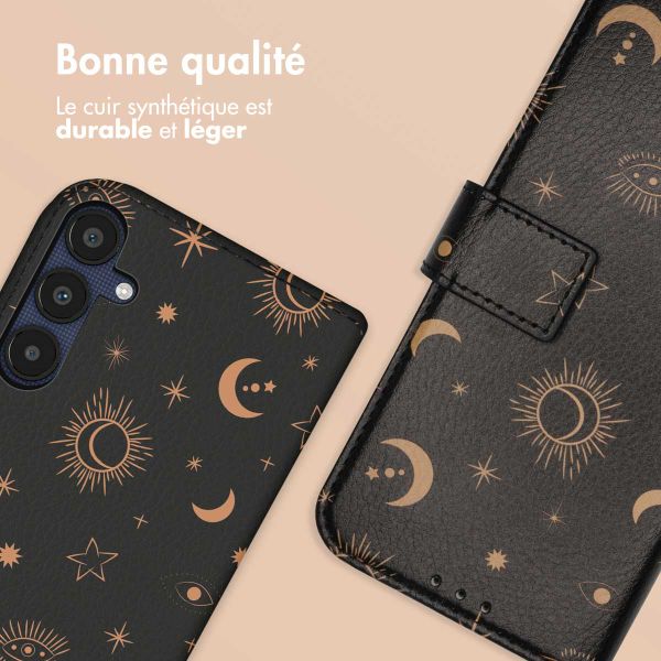 imoshion Étui de télephone portefeuille Design Samsung Galaxy A55 - Sky Black