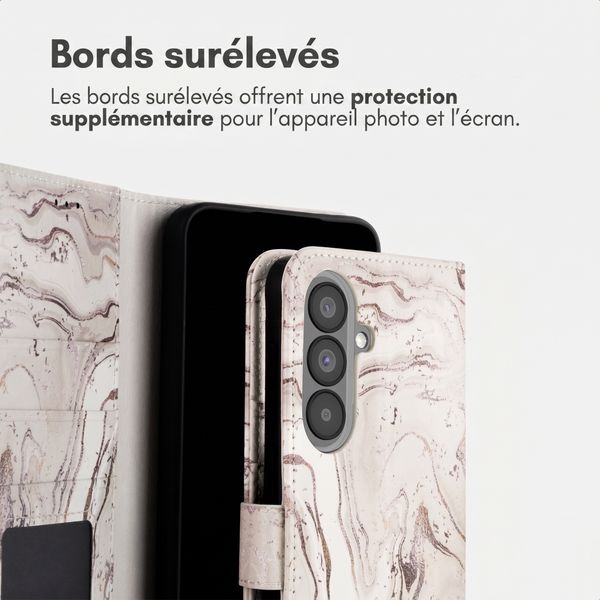 imoshion Étui de télephone portefeuille Design Samsung Galaxy A37 (5G) - Sandy Marble