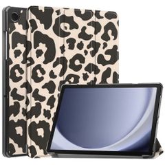 imoshion Coque tablette Design Trifold Samsung Galaxy Tab A9 Plus - Leopard