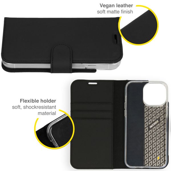 Accezz Étui de télephone Wallet Apple iPhone 14 Pro Max - Noir