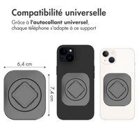 Accezz Support de téléphone EasyLock pour vélo avec coque Apple iPhone 15 - Rotation à 360° - Noir