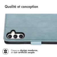 imoshion Étui de télephone portefeuille de luxe Samsung Galaxy A25 (5G) - Bleu clair