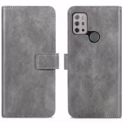 imoshion Étui de télephone portefeuille de luxe Motorola Moto G30 / G20 / G10 (Power) - Gris