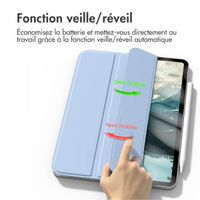 imoshion Magnetic etui de téléphone portefeuille Apple iPad Pro 11 (2022 / 2021 / 2020 / 2018) - Bleu clair