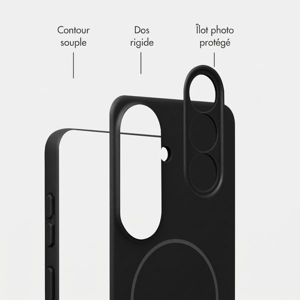 Accezz Coque Grip avec MagSafe Samsung Galaxy S26 - Noir